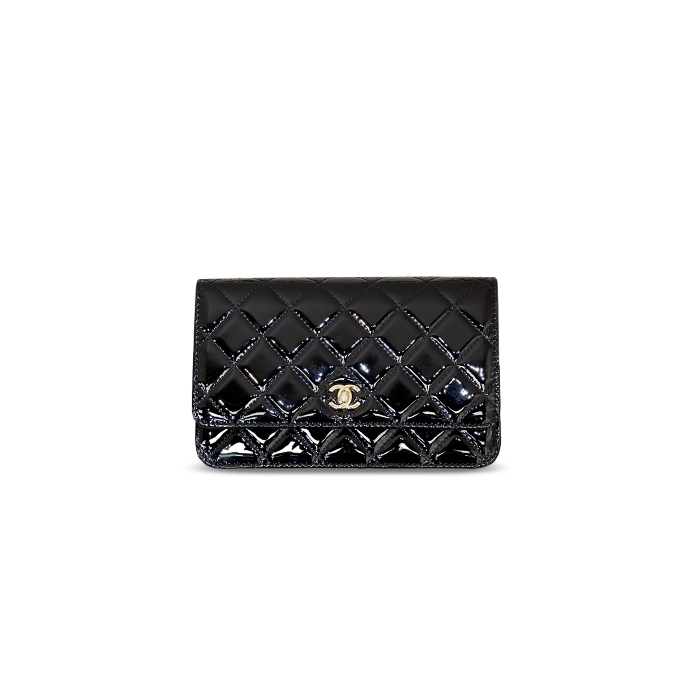 CHANEL CLASSIC WALLET ON CHAIN PATENT LEATHER AS4241 (19*13*3.5cm)